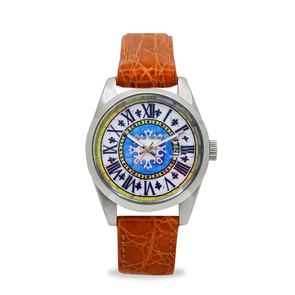 Capri Watch – Orologio Glamour First 39 Crocodile Orange (Ref. 6091-20)
