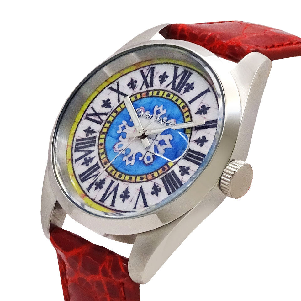 Capri Watch – Orologio Glamour First 39 Crocodile Red (Ref. 6091-30)
