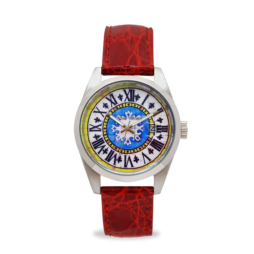 Capri Watch – Orologio Glamour First 39 Crocodile Red (Ref. 6091-30)