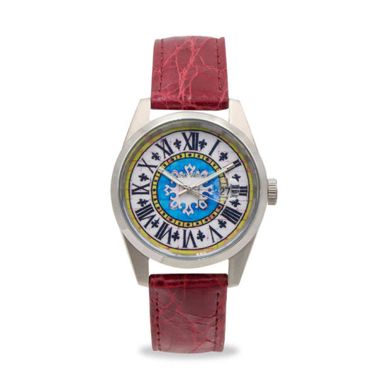 Capri Watch - Orologio Glamour First 40 Crocodile Burgundy