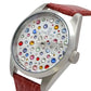 Capri Watch – Orologio Glamour Multijoy 39 Crocodile Fuchsia (Ref. 6106-31)