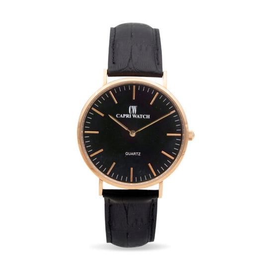 Capri Watch - Orologio Minimal Rosè 40 Black