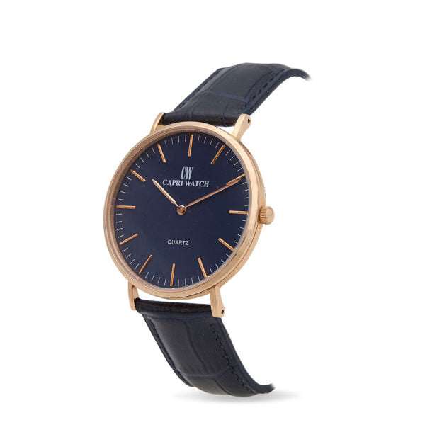 Capri Watch - Orologio Minimal Rosè 40 Blue