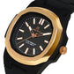 Capri Watch – Orologio Rainbow 38 Black Rose Bezel (Ref. 6124)