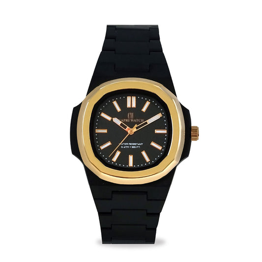 Capri Watch – Orologio Rainbow 38 Black Rose Bezel (Ref. 6124)