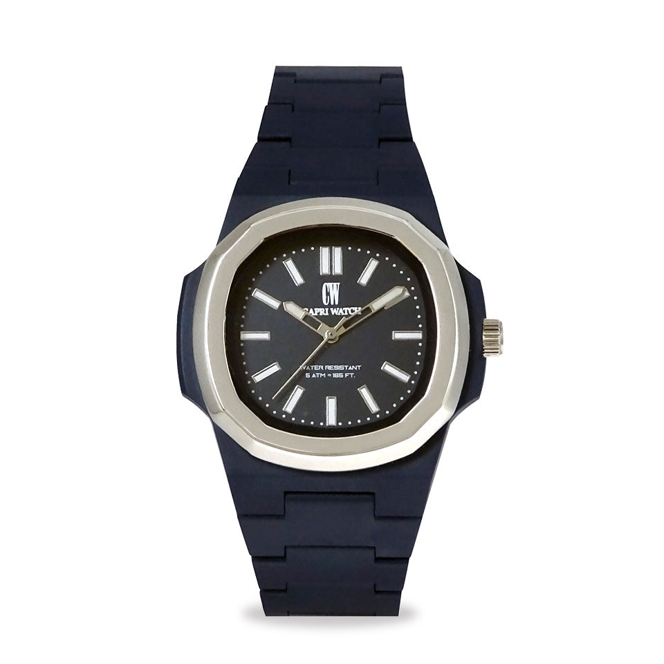Capri Watch – Orologio Rainbow 38 Blue Steel Bezel (Ref. 6122)