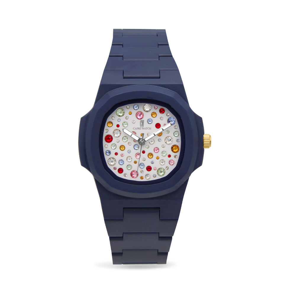 Capri Watch – Orologio Rainbow 38 Multijoy Blue Navy (Ref. 6094)
