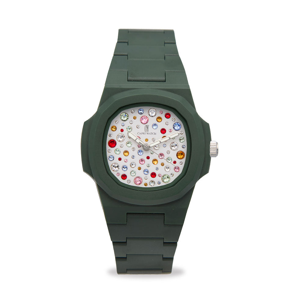 Capri Watch – Orologio Rainbow 38 Multijoy Green (Ref. 6096)