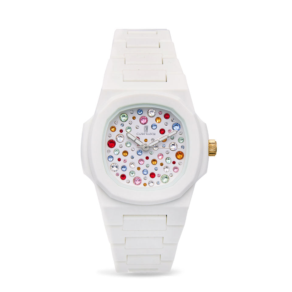 Capri Watch – Orologio Rainbow 38 Multijoy White (Ref. 6093)