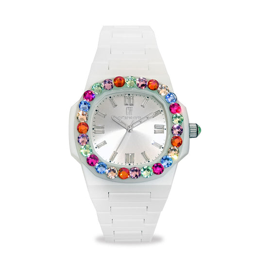 Capri Watch – Orologio Rainbow 38 White Bezel Multijoy (Ref. 6135)