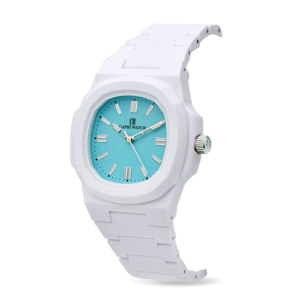 Capri Watch - Orologio Rainbow 38 White Light Blue