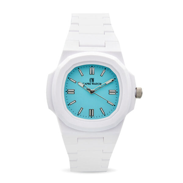 Capri Watch - Orologio Rainbow 38 White Light Blue