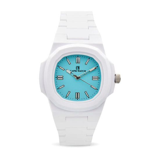 Capri Watch - Orologio Rainbow 38 White Light Blue