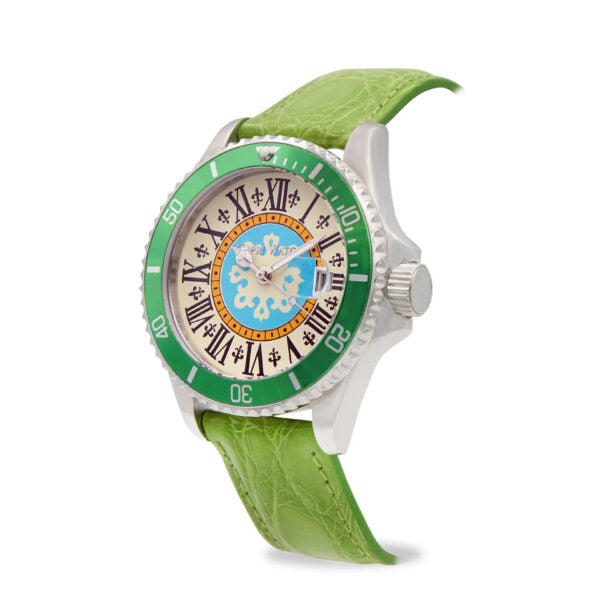 Capri Watch - Orologio Sub Capri 40 First Crocodile Light Green