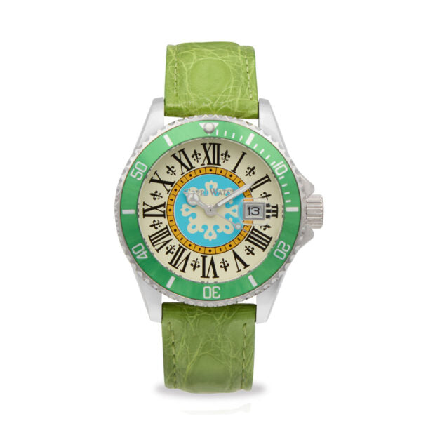 Capri Watch - Orologio Sub Capri 40 First Crocodile Light Green