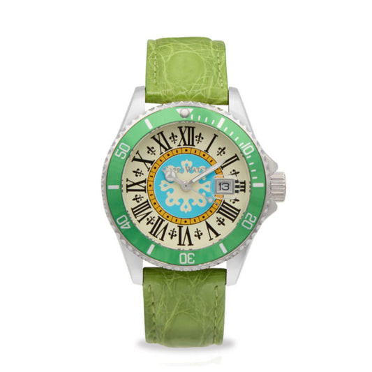 Capri Watch - Orologio Sub Capri 40 First Crocodile Light Green