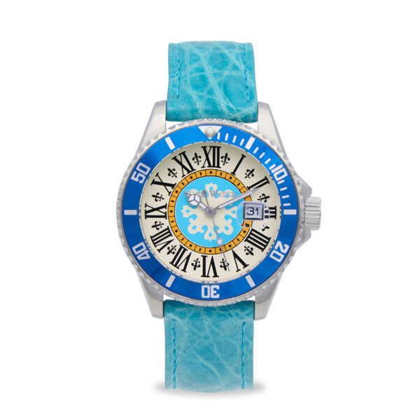 Capri Watch - Orologio Sub Capri First 40 Crocodile Blue Light