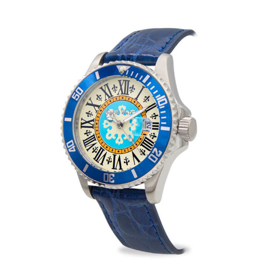 Capri Watch - Orologio Sub Capri First 40 Crocodile Blue Navy