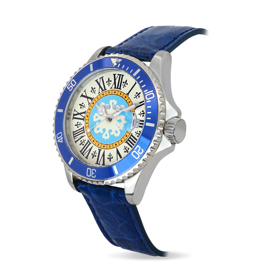 Capri Watch – Orologio Sub Capri First 40 Crocodile Blue Royal (Ref. 6085-41)