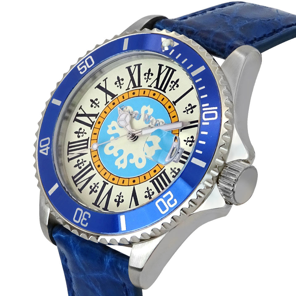 Capri Watch – Orologio Sub Capri First 40 Crocodile Blue Royal (Ref. 6085-41)