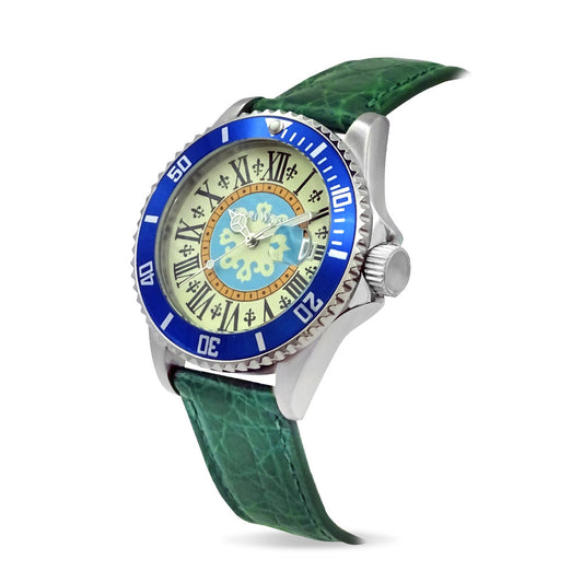 Capri Watch – Orologio Sub Capri First 40 Crocodile Green (Ref. 6085-50)