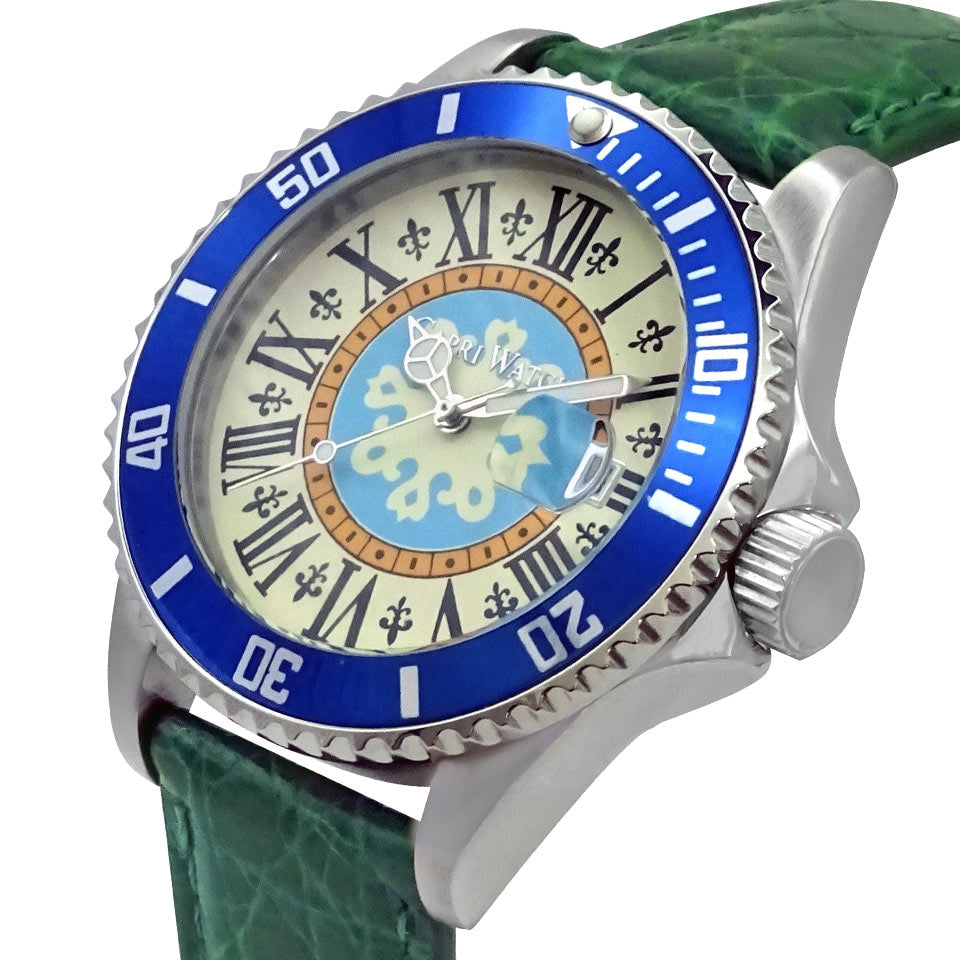 Capri Watch – Orologio Sub Capri First 40 Crocodile Green (Ref. 6085-50)