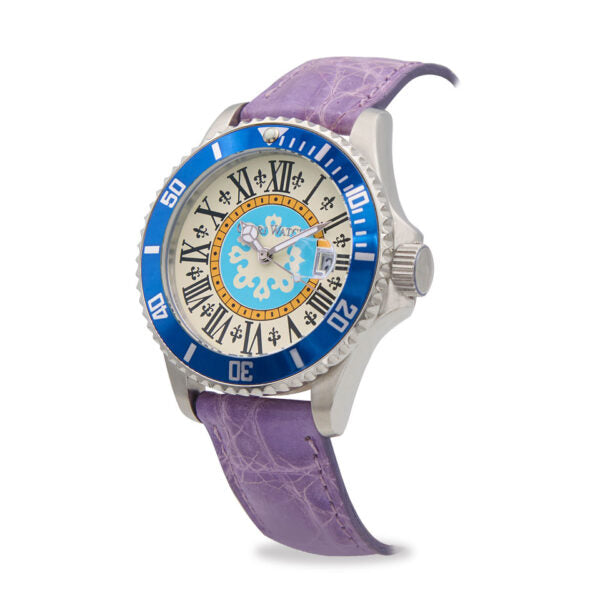 Capri Watch - Orologio Sub Capri First 40 Crocodile Purple