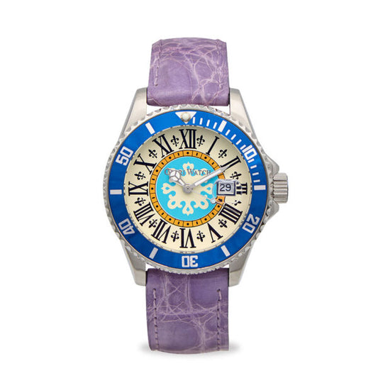 Capri Watch - Orologio Sub Capri First 40 Crocodile Purple