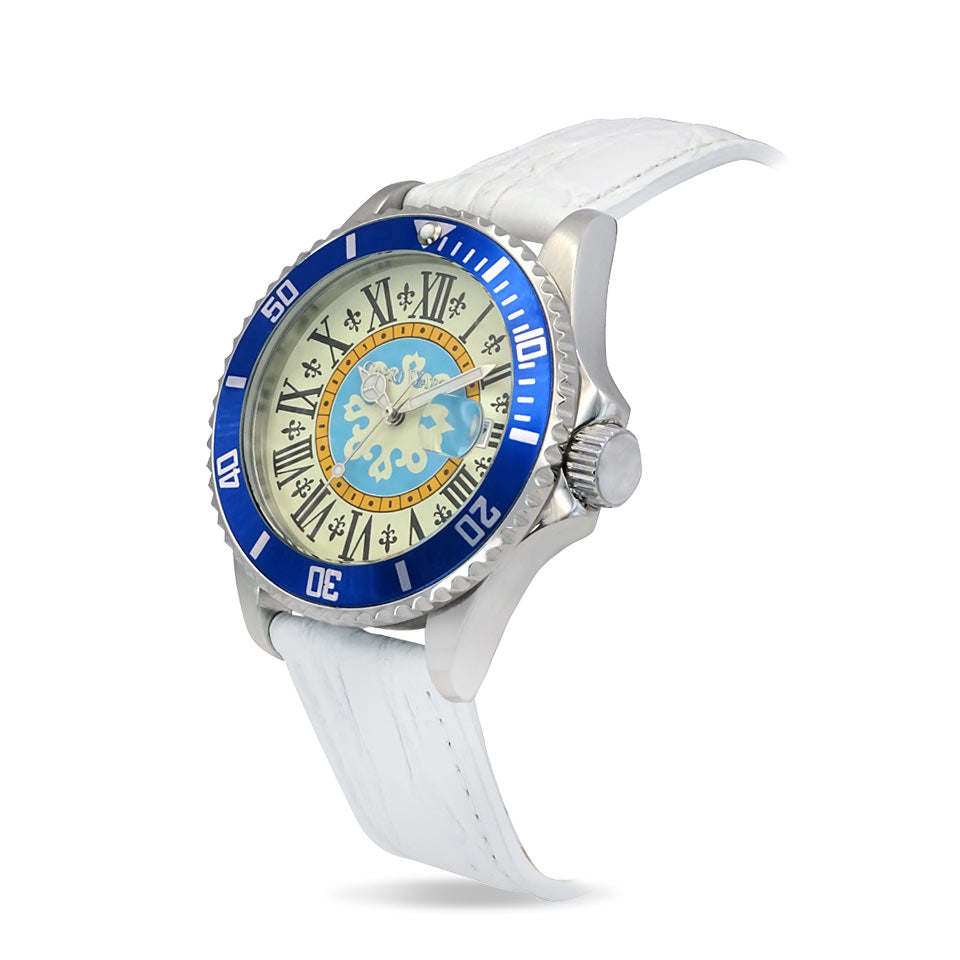 Capri Watch – Orologio Sub Capri First 40 Crocodile White (Ref. 6085-00)