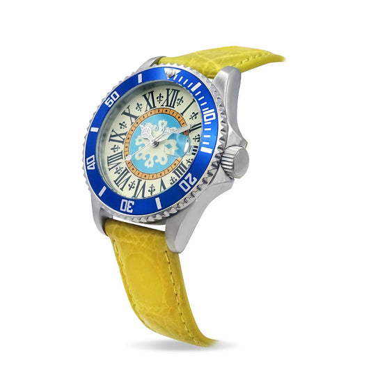 Capri Watch – Orologio Sub Capri First 40 Crocodile Yellow (Ref. 6085-10)
