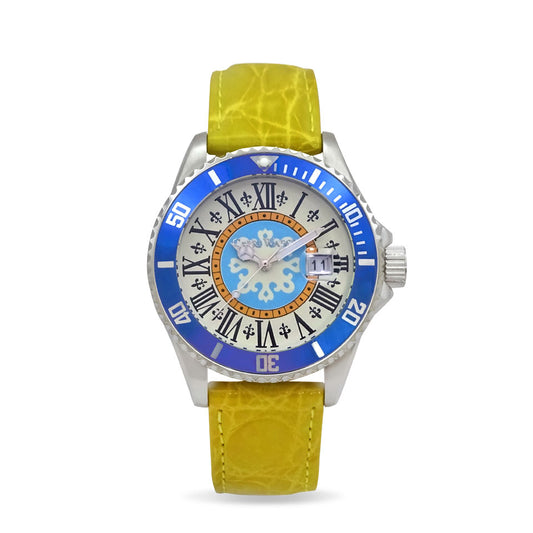 Capri Watch – Orologio Sub Capri First 40 Crocodile Yellow (Ref. 6085-10)