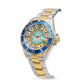 Capri Watch - Orologio Sub Capri First 40 Steel-Gold Blue