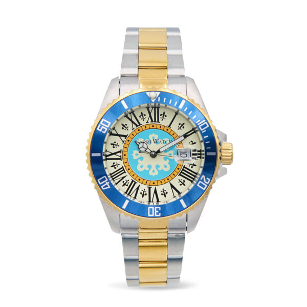 Capri Watch - Orologio Sub Capri First 40 Steel-Gold Blue