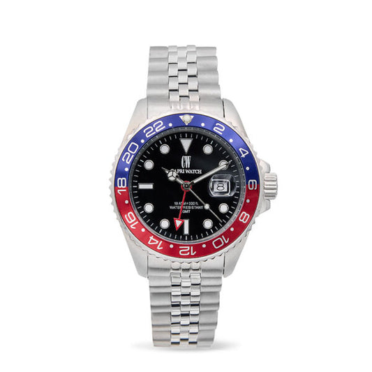 Capri Watch - Orologio Sub Capri GMT 40 Black-Red