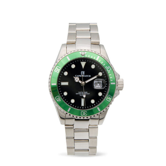 Capri Watch - Orologio Sub Capri 40 Black-Green