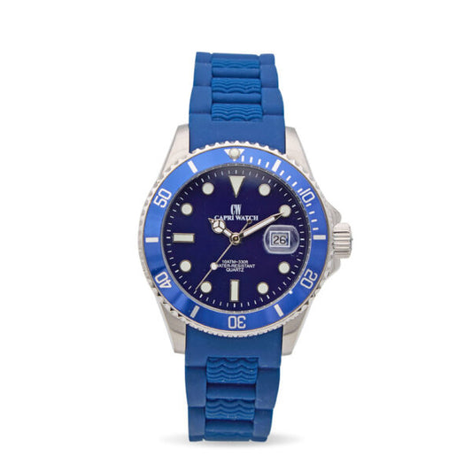 Capri Watch - Orologio Sub Capri 40 Blue Caucciù