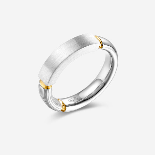 IMPERFECTUM RING Ring in 925‰ silver and 18 kt gold plating PPER03