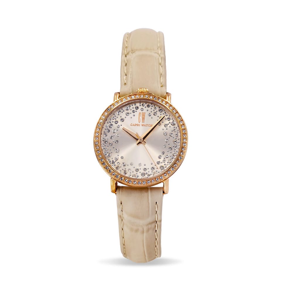 Capri Watch – Orologio Retrò Mini Storm Beige (Ref. 5387)
