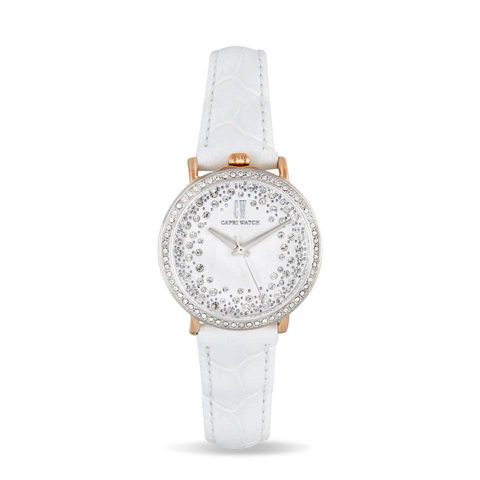 Capri Watch – Orologio Retrò Mini Storm Bimetal White (Ref. 5386)