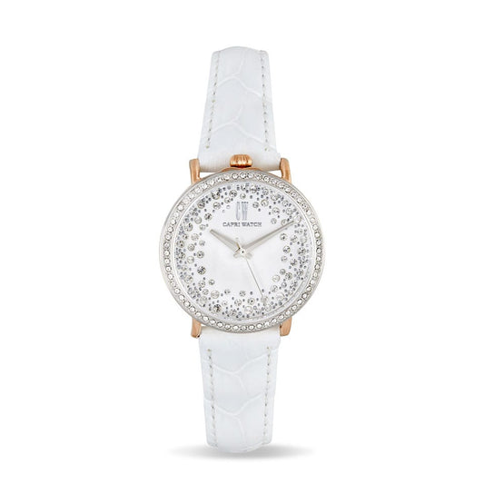 Capri Watch – Orologio Retrò Mini Storm Bimetal White (Ref. 5386)