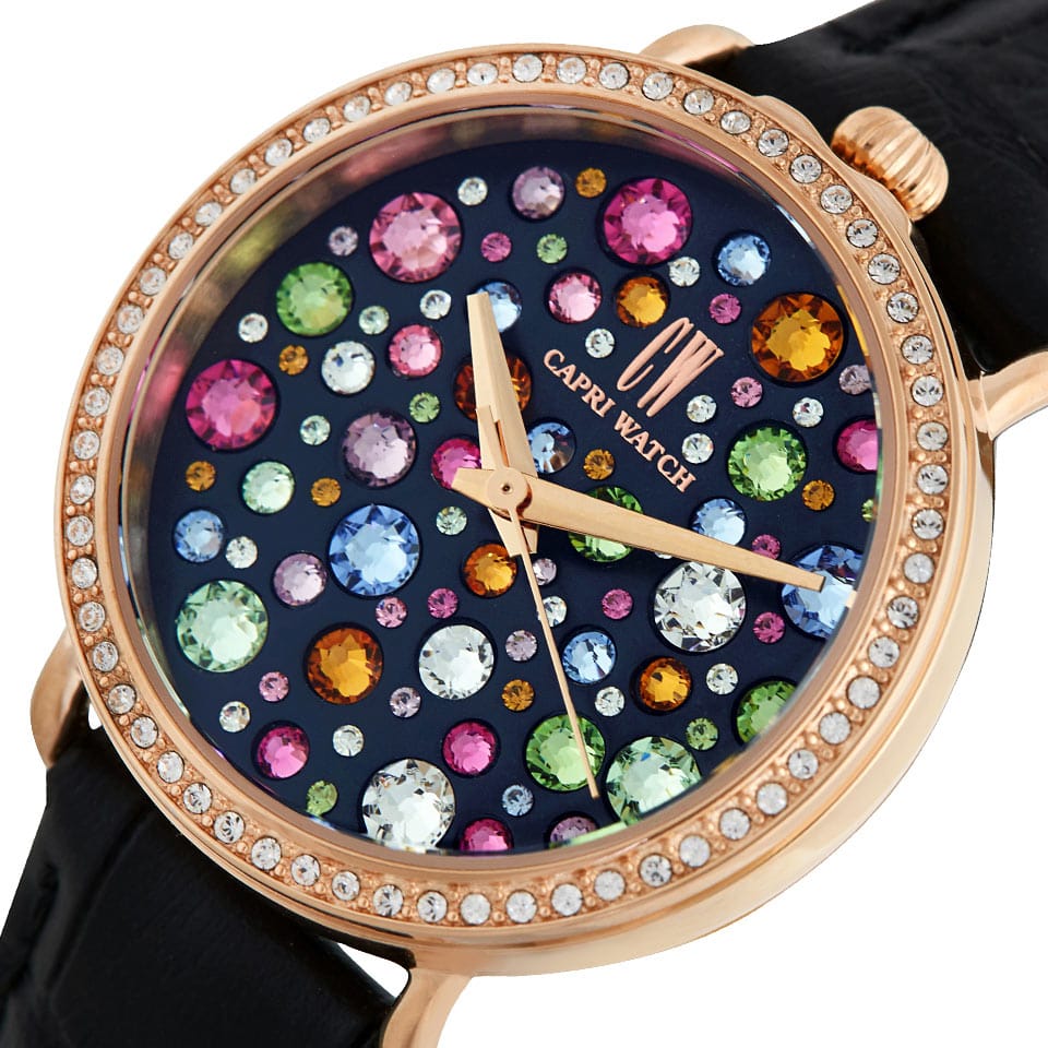 Capri Watch – Orologio Retrò Multijoy Gold Rose – Black (Ref. 5537)