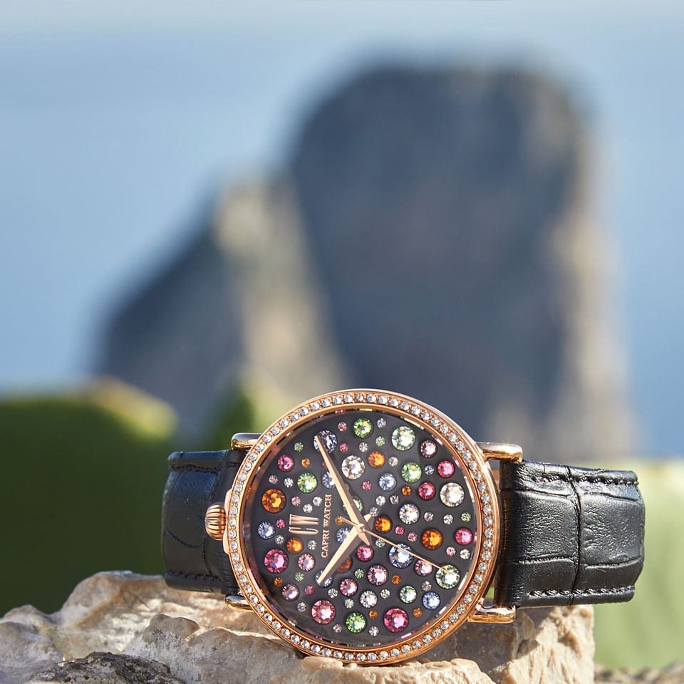 Capri Watch – Orologio Retrò Multijoy Gold Rose – Black (Ref. 5534)