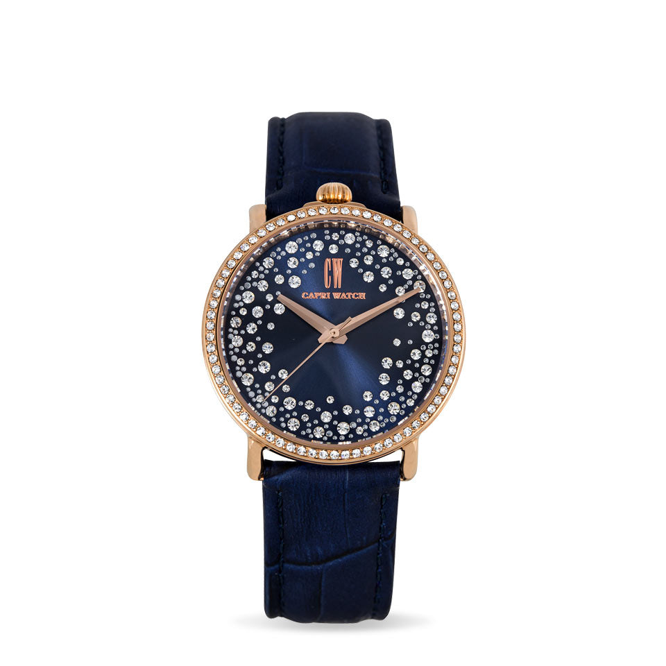 Capri Watch – Retrò Storm Blu Rose Gold (Ref. 5366)