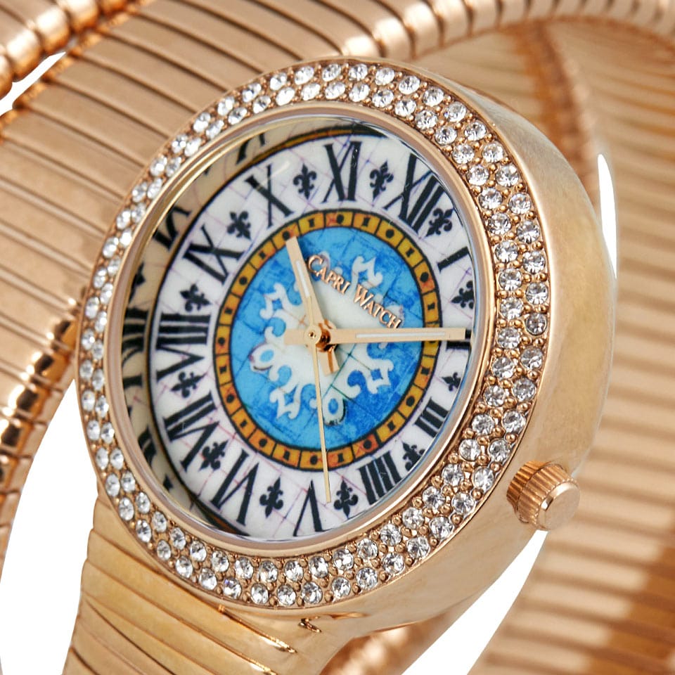 Capri Watch – Orologio Snake First Stones Rose Gold (Ref. 5374F)