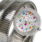 Capri Watch – Orologio Snake Bianco Multijoy Stones Stainless Steel (Ref. 5372)