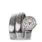 Capri Watch – Orologio Snake Bianco Multijoy Stones Stainless Steel (Ref. 5372)
