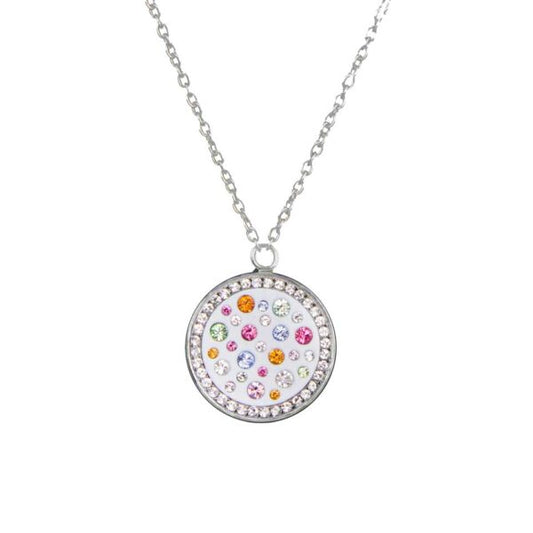 Collana Stainless Steel and Swarovski MultiJoy Pendant Silver
