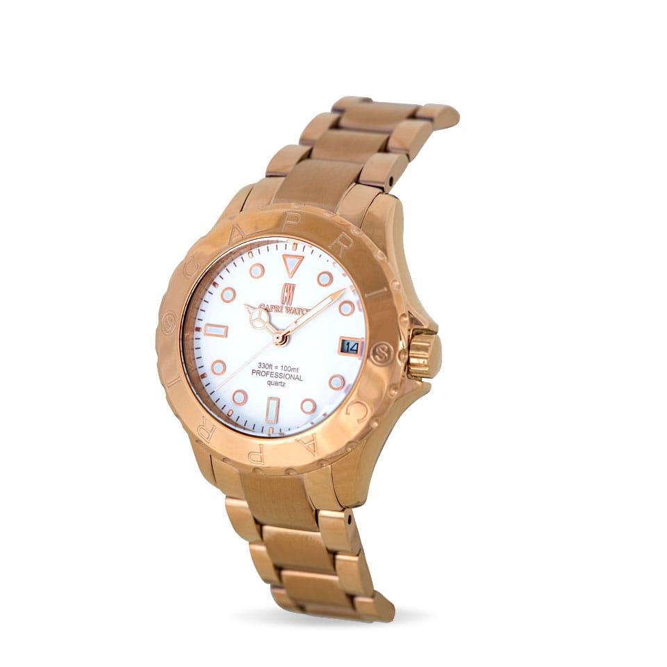 Capri Watch – Orologio Sub Mini CapriCapri Rose Gold White (Ref. 5139)
