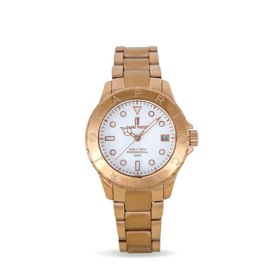 Capri Watch – Orologio Sub Mini CapriCapri Rose Gold White (Ref. 5139)