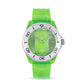 Capri Watch – Orologio Tennis Green Transparent Silicone Strap (Ref. 5557)